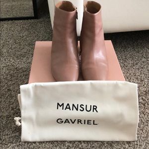 Mansur Gavriel lamb skin 40mm ankle boot